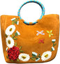 XOLY Handcrafted Velvet (Mokhmol) Embroidered Bag – Ethnic & Colorful Women’s Handbag