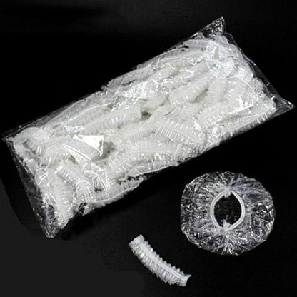 XOLY 100 Pcs Disposable Transparent Ear Covers – Perfect for Shower, Hair Dye & Salon Use.