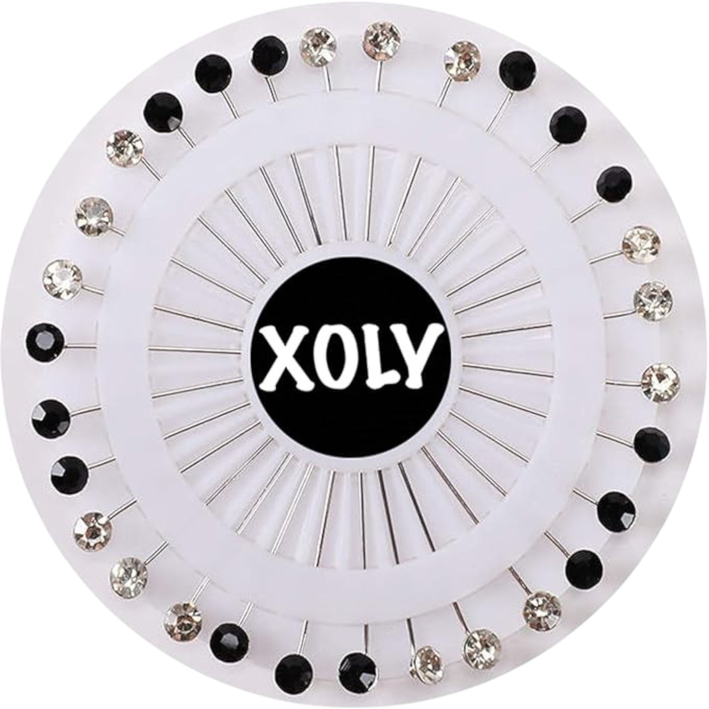 XOLY 30X Crystal Stone Hijab Scarf Pins
