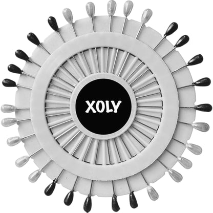 XOLY 30 Pcs Colorful Pearl Head Pins – Quilting, Sewing, Hijab & Dressmaking DIY Crafts.