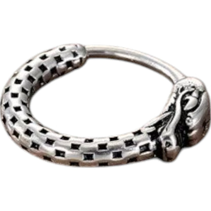 Retro Geometric Stainless Steel Plating Hoop Earring