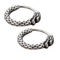 Retro Geometric Stainless Steel Plating Hoop Earring