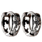 Retro Geometric Stainless Steel Plating Hoop Earring
