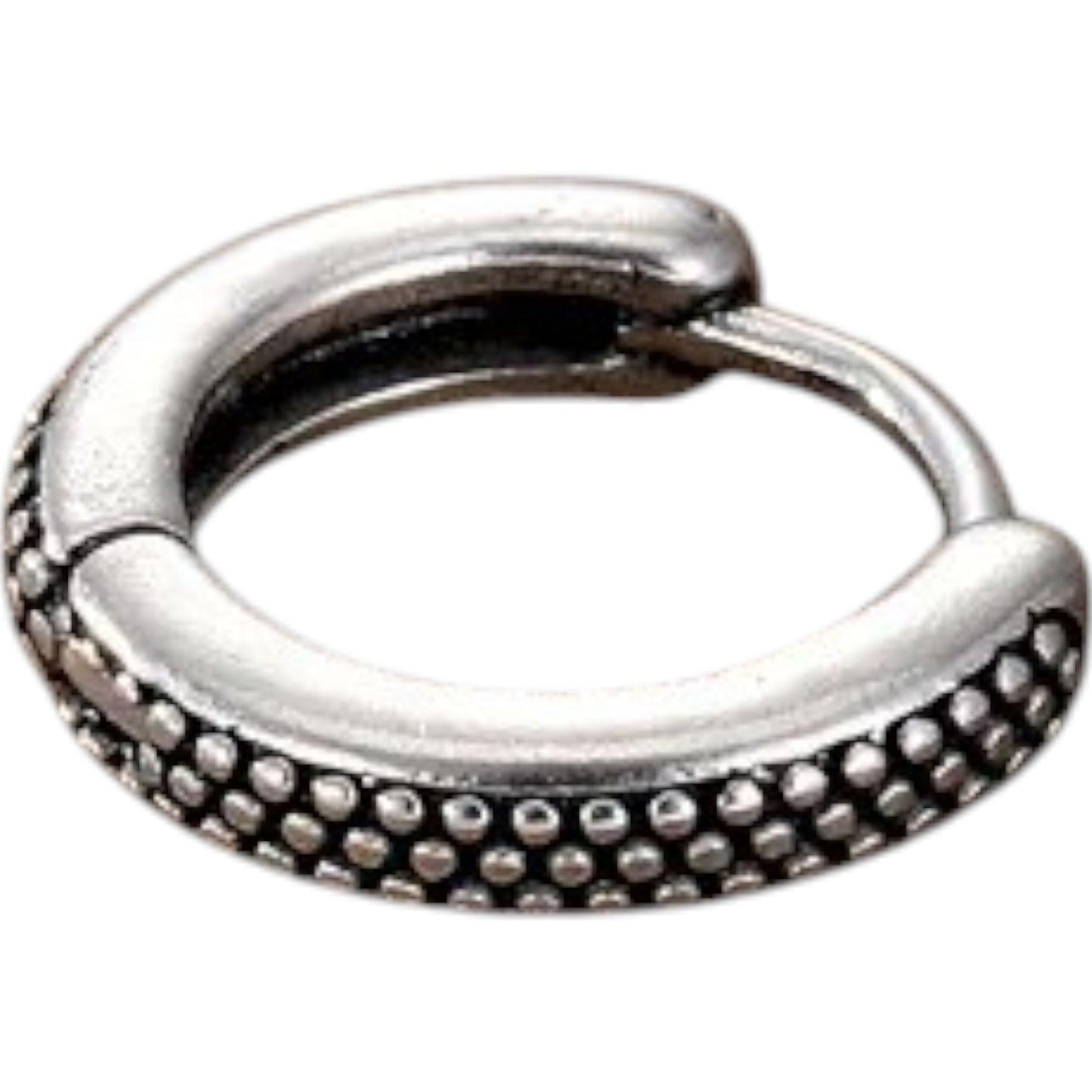 Retro Geometric Stainless Steel Plating Hoop Earring