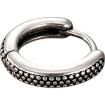 Retro Geometric Stainless Steel Plating Hoop Earring