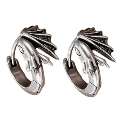 Retro Geometric Stainless Steel Plating Hoop Earring