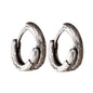 Retro Geometric Stainless Steel Plating Hoop Earring