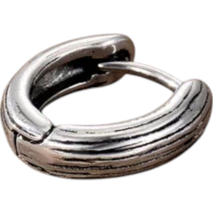 Retro Geometric Stainless Steel Plating Hoop Earring