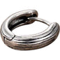 Retro Geometric Stainless Steel Plating Hoop Earring