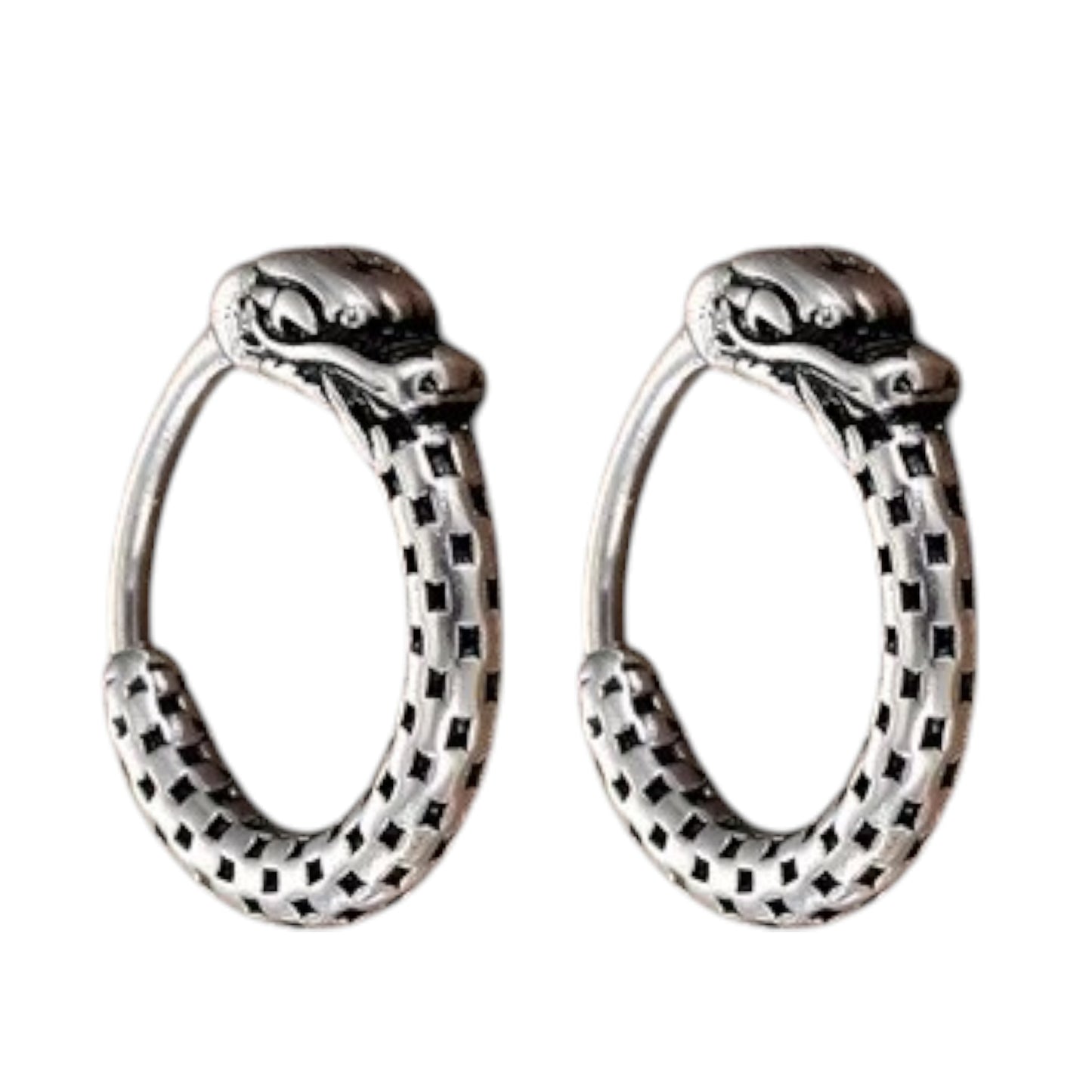Retro Geometric Stainless Steel Plating Hoop Earring