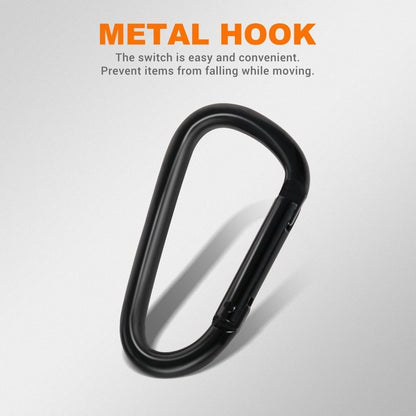 XOLY Stroller Hook Clips – 2 Pcs Heavy-Duty Non-Slip Pram Bag Holders (Brown)