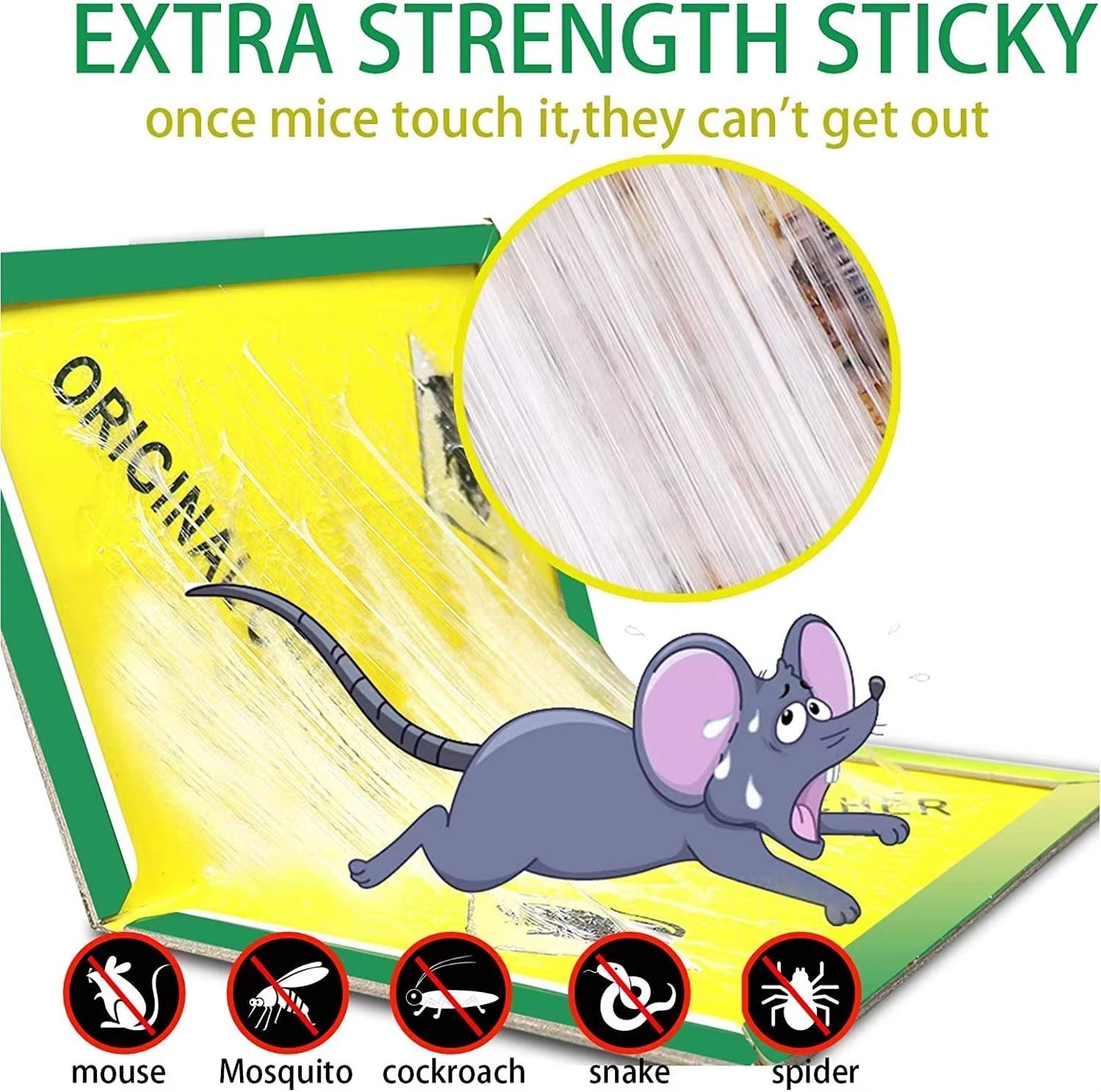 Sticky Traps Large Extra Strong Heavy Duty Sticky Pad (6 Packs).
