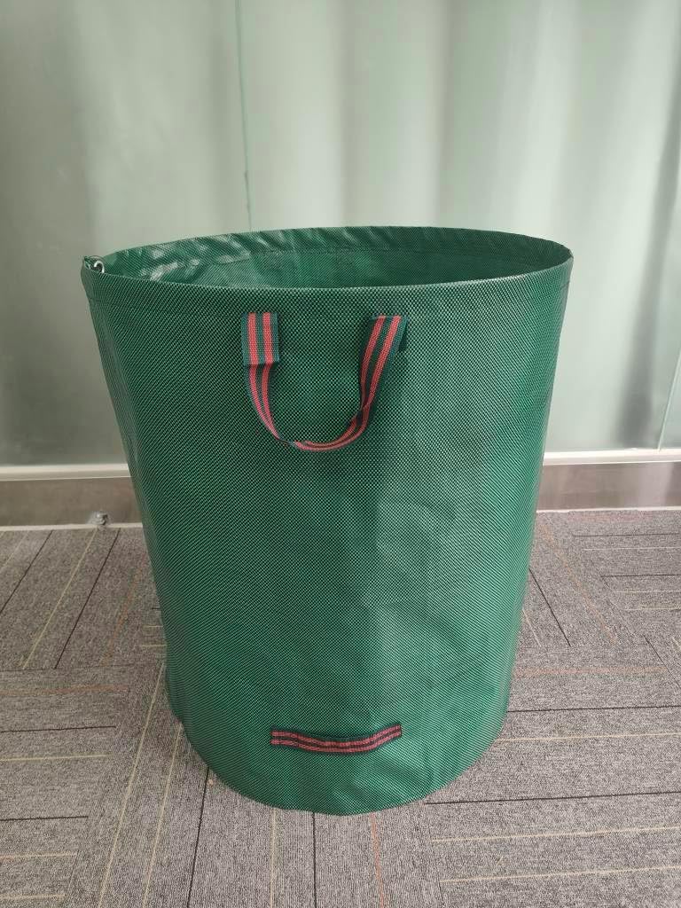 XOLY Heavy Duty Garden Waste Bags – 272L Reusable Sacks with Handles, Shower-Proof (Green)